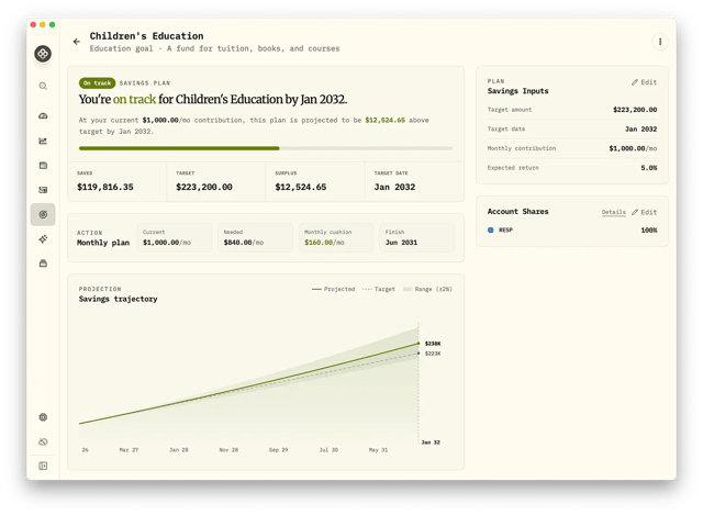 Goals & Save-Up Planner