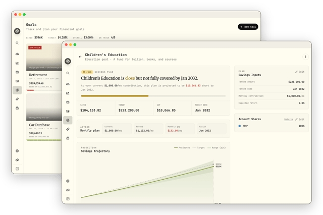 Goals & Save-Up Planner