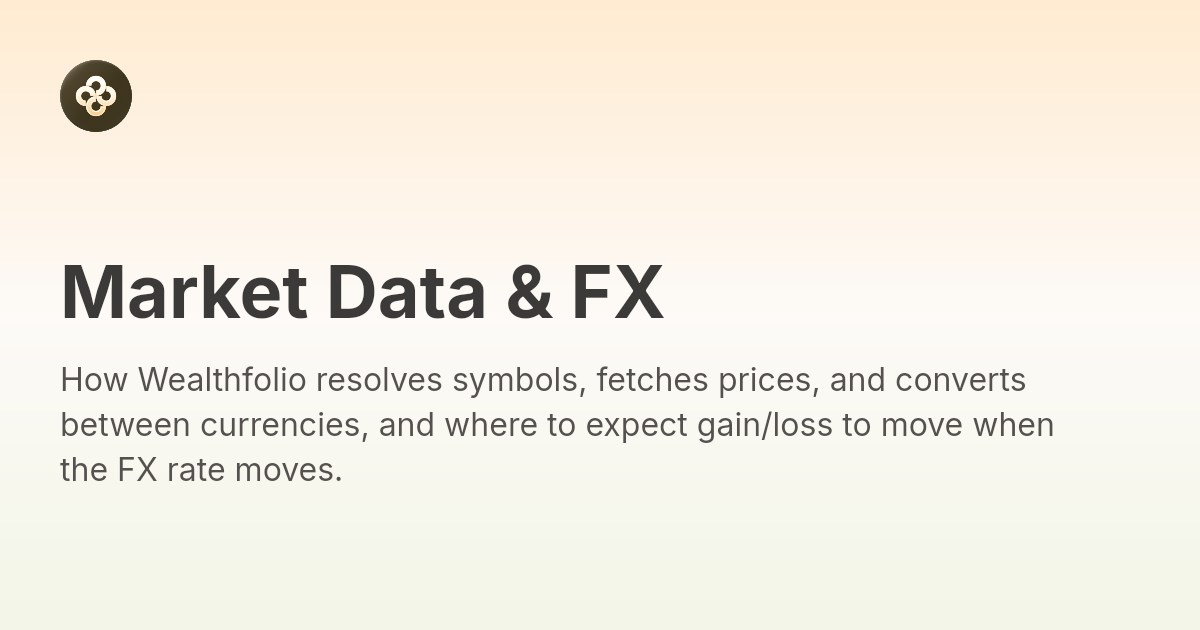 Market Data & FX